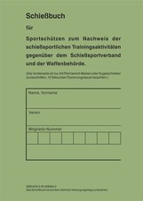 SCHIEßBUCH für Sportschützen - BW Style - DIN A6