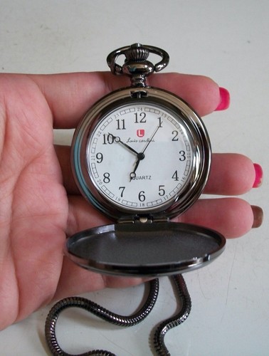 Men's Fishing, Truck, Hunting, Train, Golf, Dad Etc Clip On Pocket Watch & Chain - Picture 169 of 170