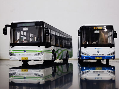 1:43 SLK 6109 SHANG HAI SUN LONG BUS Diecast Model Car Light #646 #20 #778 #135