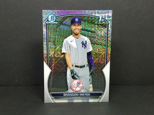 2023 Bowman Chrome #BCP-188 Brandon Mayea, Yankees - Mega Box Mojo Refractor - Picture 1 of 2