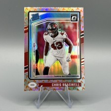 2024 Donruss Optic Chris Braswell Rated Rookie RC FIRE Holo Emoji SP Free Ship