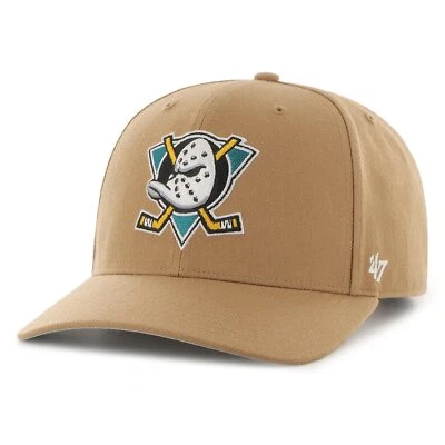 47 Brand Low Profile Snapback Cap - ZONE Anaheim Ducks camel