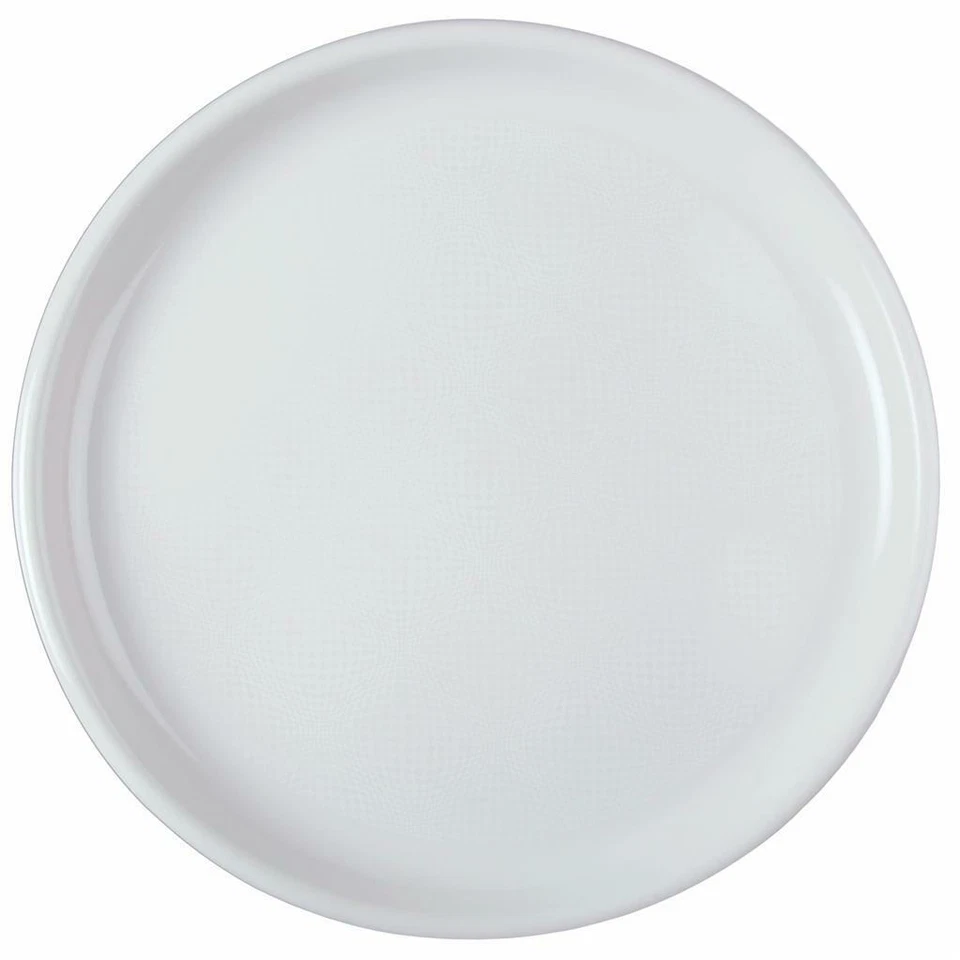 PALUCART [20, 180, 360 Pz] PIATTI PIZZA PLASTICA BIANCO USA E GETTA MONOUSO PIZZERIA PUB