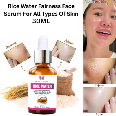 Rice Water Fairness Face Serum For All Types Of Skin Fades Acne Marks 30ML