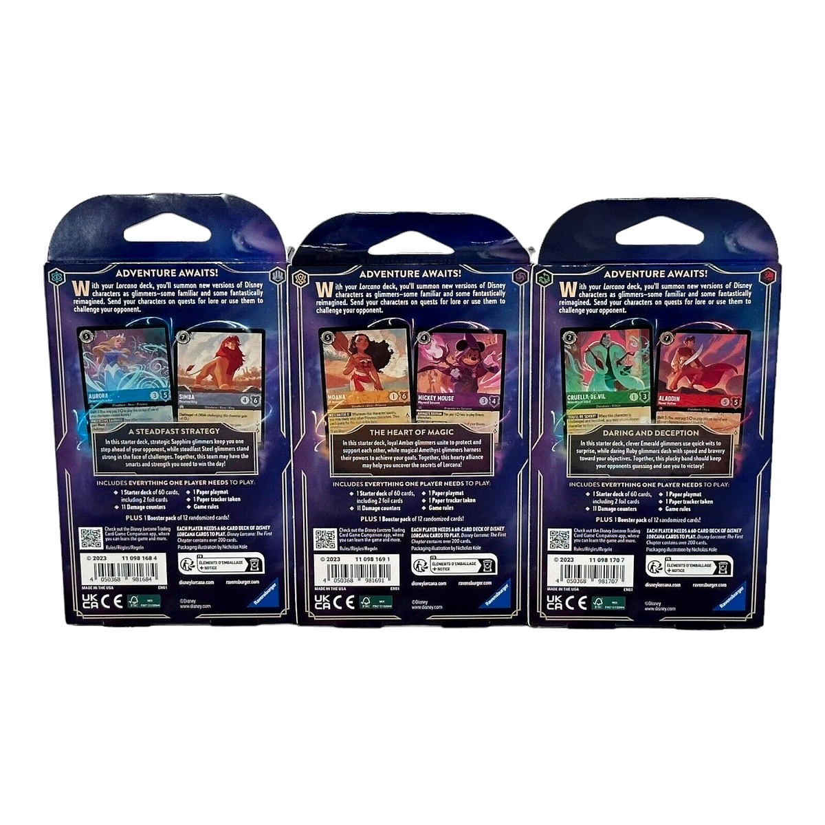 disney lorcana: the first chapter starter deck Disney Lorcana - First Chapter Starter Deck(Emerald/Ruby)
