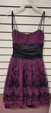 Josh & Jazz Prom Dress, Size 3/4, Purple, Full Overlay Netting