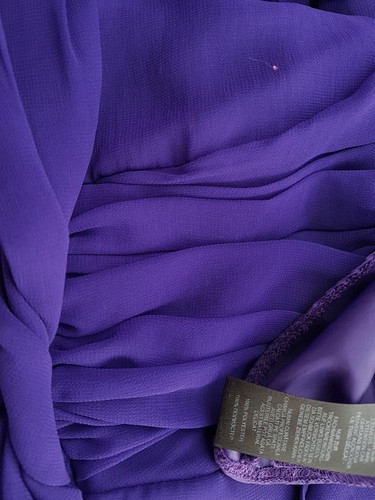 Debut  Size 40 Purple Knee-Length Ball Gown Evening Dress Sleeveless - Imagen 5 de 5