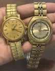 Vintage AUTOMATIC Seiko  Gold- Model 7006 -7109 Circa 1970’s & Elgin Lot of (2)