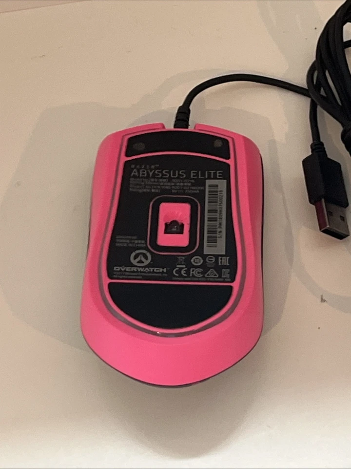 Razer Abyssus Elite Wired Mouse - Blizzard Overwatch D.Va Edition Pre-Owned - Image 3 of 3