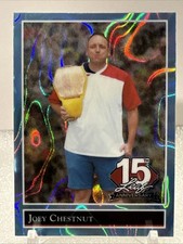 2025 Leaf National Convention - Platinum Blue Lava #92B-83 Joey Chestnut 3/5