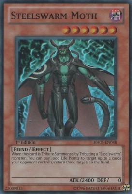 Steelswarm Moth - HA05-EN048 - Super Rare - 1st Edition - Near Mint
