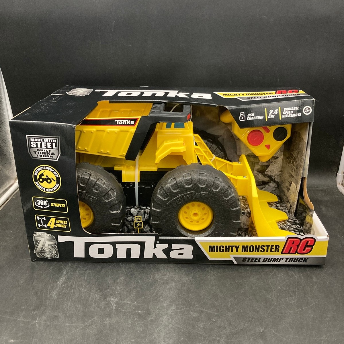 Tonka Mighty Monster RC Steel Dump Truck with Remote NEW in