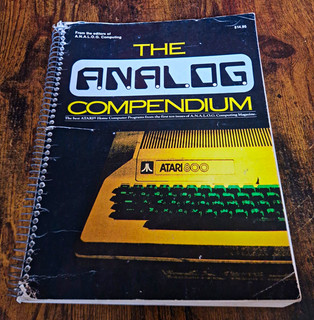 Atari The A.N.A.L.O.G. Libro manual Compendium Atari 800 encuadernado en espiral ISBN