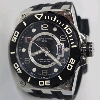 Jorg Gray 9600 Men's Quartz Watch Black 48mm