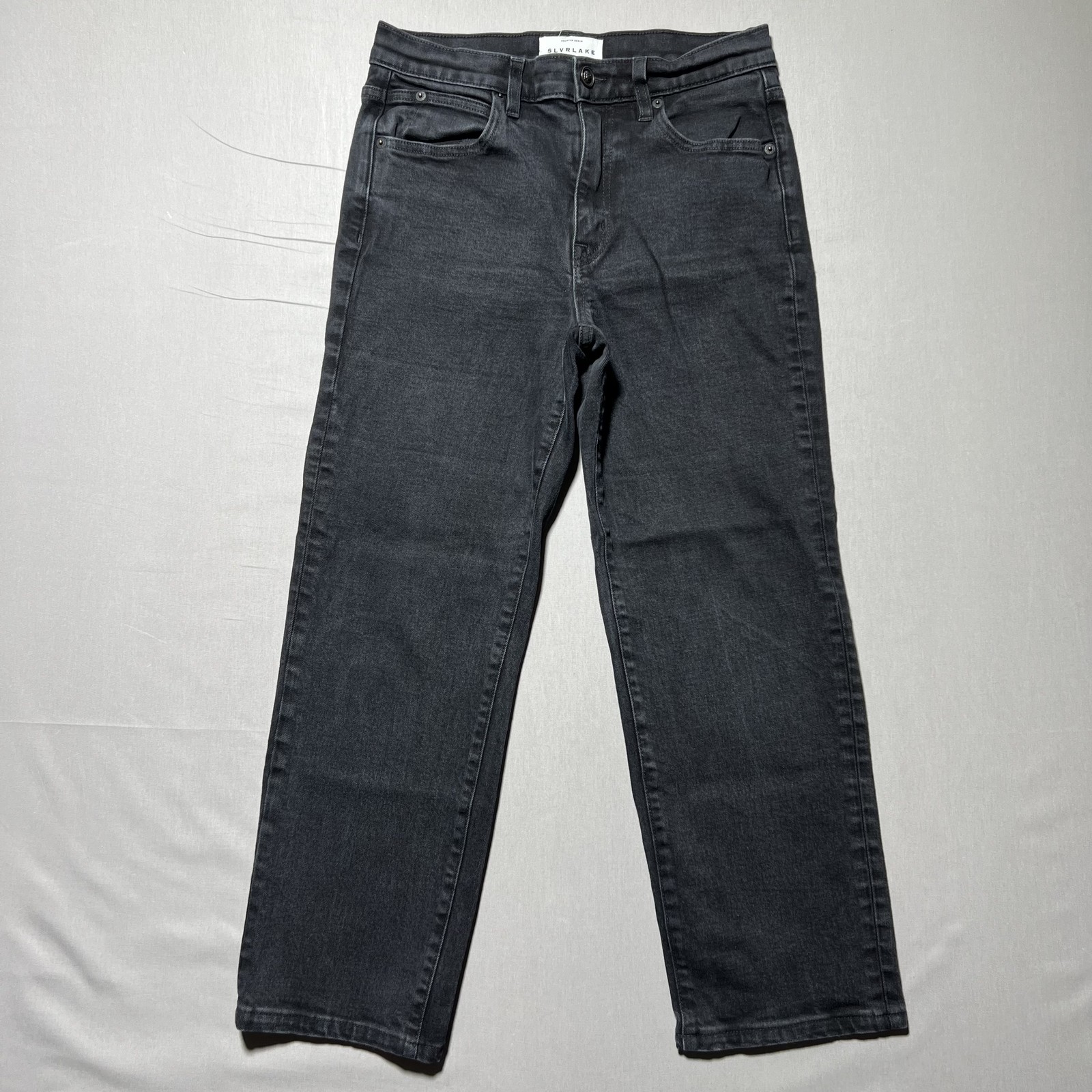SLVRLAKE Jeans Womens 28 Black Sophie Hidden Valley Straight Leg High Rise