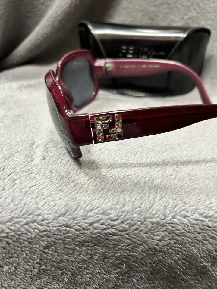 Óculos de sol feminino Fendi FS 5011R 538 roxo 58-17-130 completo com estojo Bin2A - Imagem 4 de 4