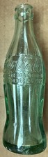Vintage Coca-Cola Christmas 6 Oz GA Green Bot...