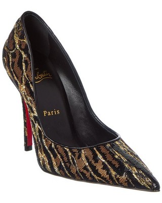 Christian Louboutin Miss Z Ocelot 100 Leather Pump Women's | eBay