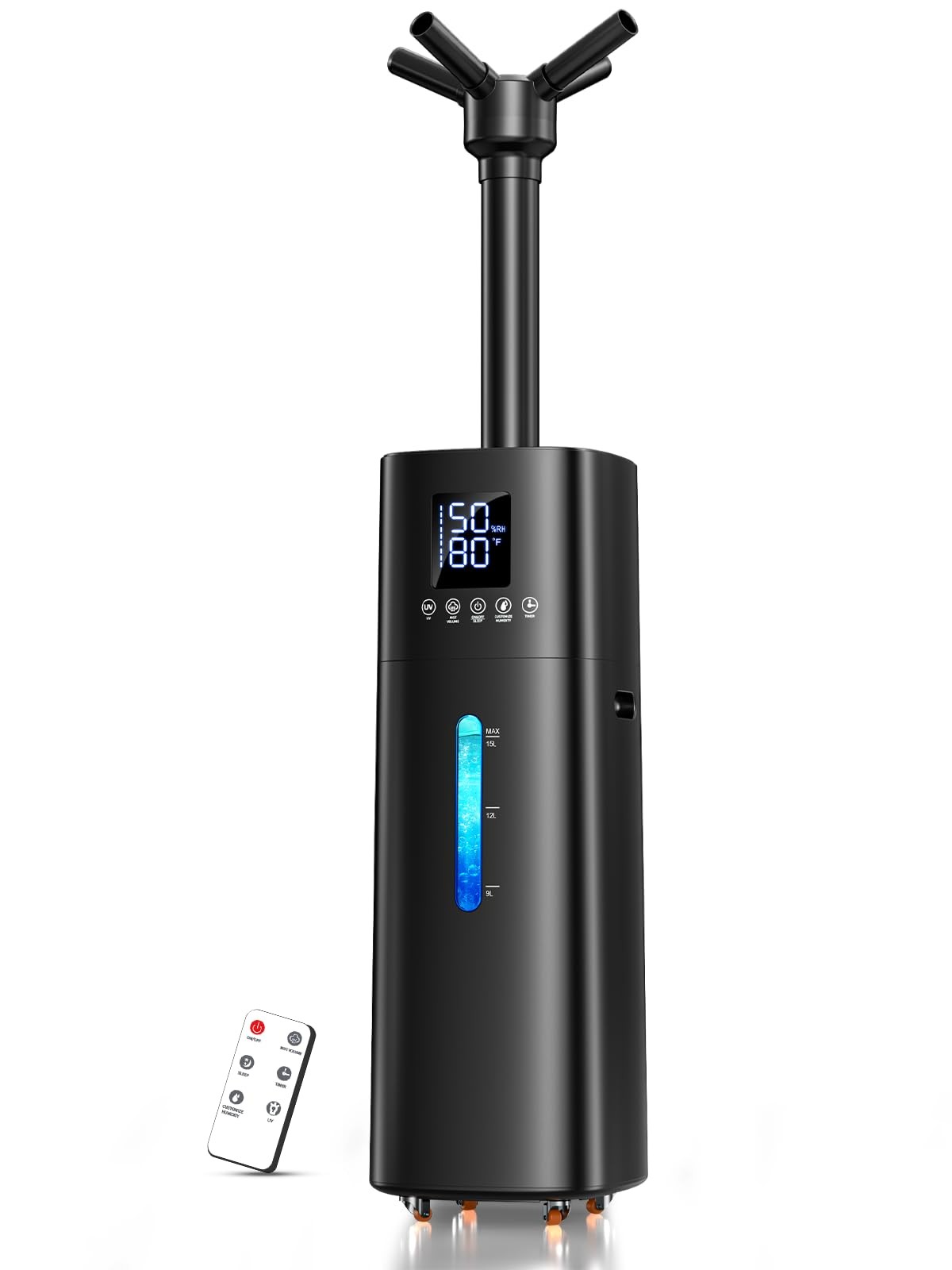 Large Room, 600ml/h Misting, 1200ft&sup2; Large, Black