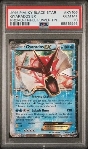 Pokemon Gyarados EX Triple Power Tin Holo Promo XY106 PSA 10 Gem Mint