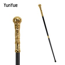 ABQP Golden Round Handle Walking Cane 93cm Vintage Detachable Stick Cosplay