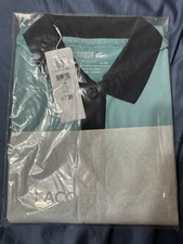 Lacoste Sport Ultra Dry Men  s 3 Button Turquoise Miami Open Polo Size 8 3XL NWTs