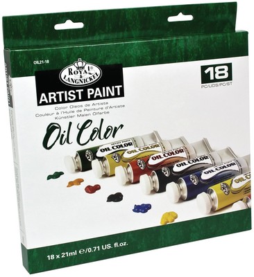 Peinture Acrylique Royal & Langnickel - Lot 18 Tubes 21ml, Couleurs Variées Qualité Étudiant