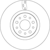 2 X Bremsscheibe TRW DF6933 FüR Fiat Tipo Kombi