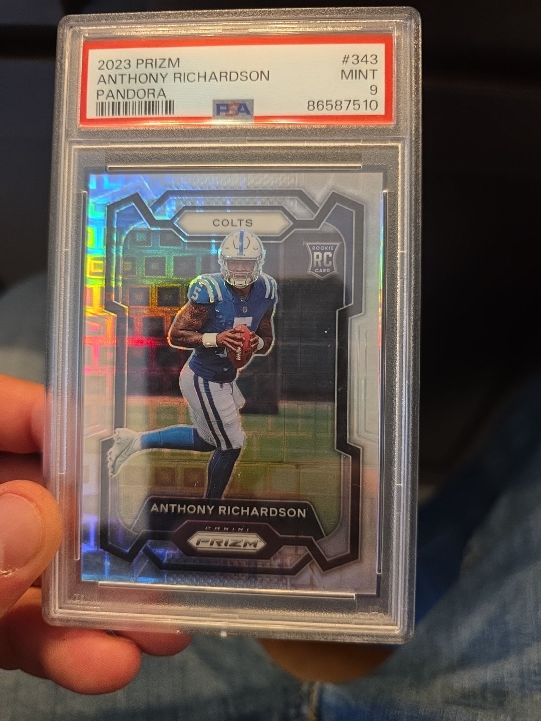 2023 Panini Prizm Pandora Anthony Richardson ROOKIE /400 #343 PSA 9 MINT