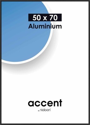 Nielsen Alurahmen Accent 59,4x84,1 cm DIN A1 schwarz matt