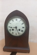 Lancet Mahogany Mantel Clock For Maple & Co by Marti Victorian? London Paris