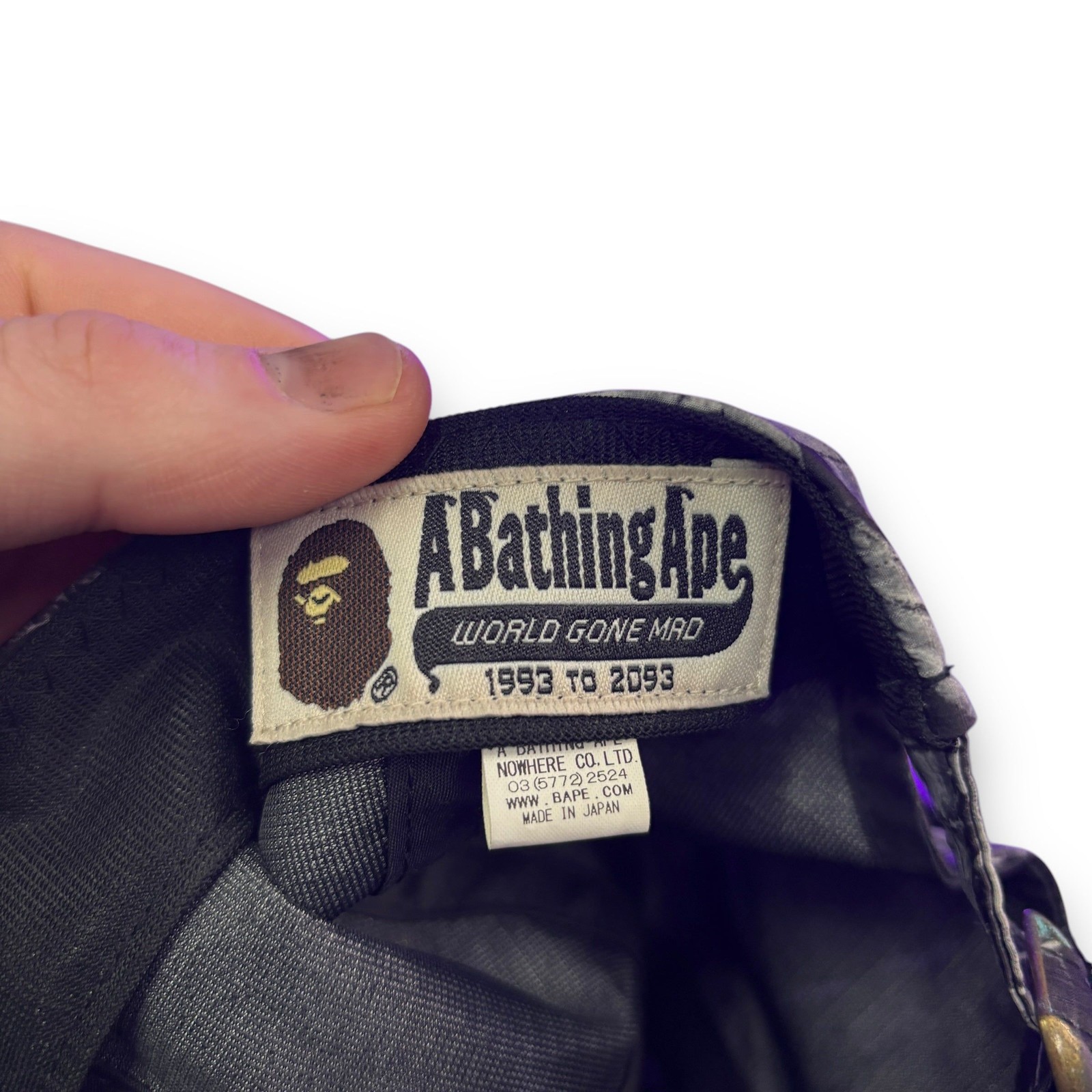 a bathing ape cap, black, adjustable - image 4