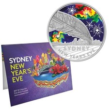 Australia 1 Dollar 2015 Sydney New Year's Eve Silver Coin