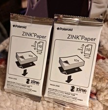 2 Pk Polaroid 2x3 Premium Zink Photo Paper 10 Sheets Each FREE SHIPPING