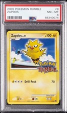 2009 POKEMON RUMBLE #8 ZAPDOS PSA 8