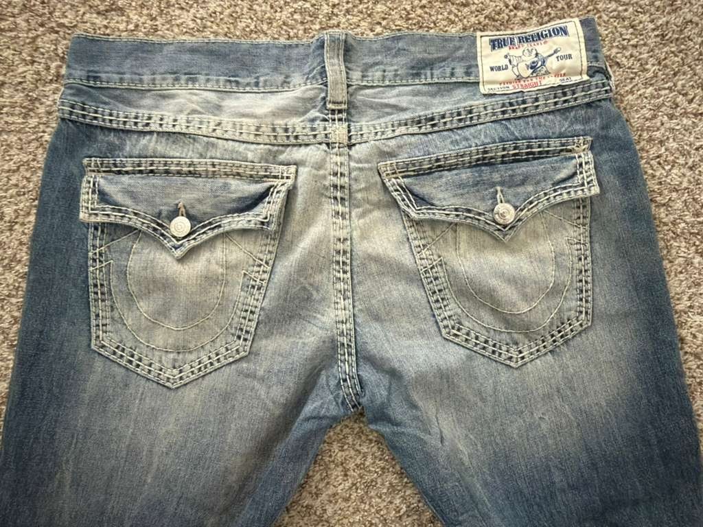 True Religion Big T Super T Straight Jeans - Size 38
