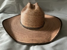 NEW Justin 20XXX Palm Leaf Straw Western Cattleman  s Hat 7 1/8 57