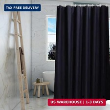 Black Shower Curtain Liner,4G PEVA Shower Liner,Plastic Waterproof 72x72" 3 Magn