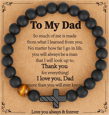 Fathers Day Gift- Bracelet for Dad New Dad Stepdad Husband Grandpa, American Fla