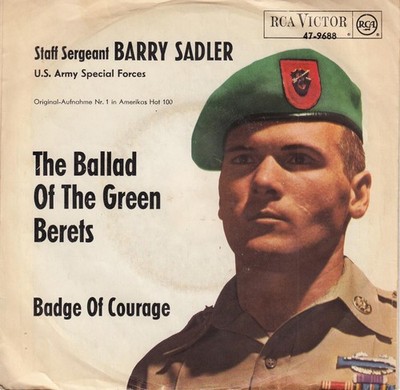 Vinyl Single : Barry Sadler : Ballad of the Green Berets / Badge of Courage