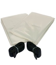 100 Gallon Stock Tank Liner 2-Pack + 2 Elasti...