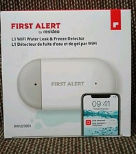 Resideo First Alert L1 Wi-fi Leak & Freeze Detector W/5' Cable Sensor RWLD3001