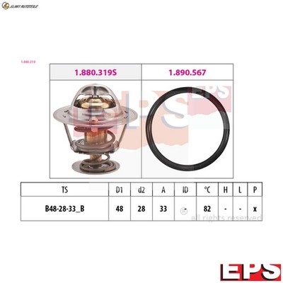 THERMOSTAT KÜHLMITTEL 1.880.319 FÜR TOYOTA COROLLA/Liftback/Compact/Station 1.8L
