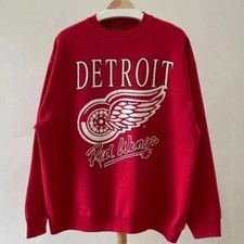 Vintage 90s Detroit Red Wings Crewneck Sweatshirt AN37920