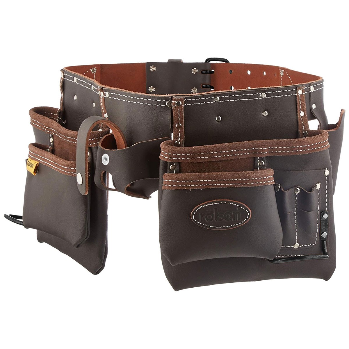 Rolson Double Oil Tanned Leather Tool Belt