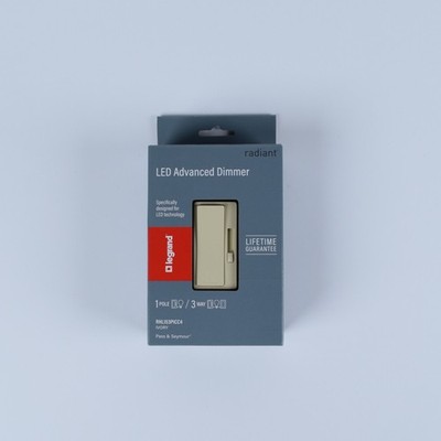 Legrand Radiant Ivory RHL153PICC4 Single Pole/3-Way Dimmer 1.25 A 120 V 150W