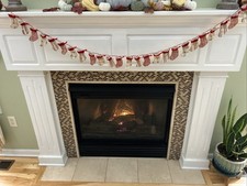 Advent Calendar Christmas Countdown Mini Stocking Garland Farmhouse Target EUC 