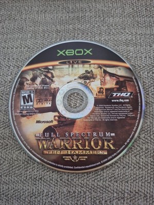 Full Spectrum Warrior Ten Hammers Microsoft Xbox DISC ONLY, NO USPS TRACKING