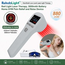 Portable 880mW Cold Laser Device 650 808nm for Arthritis Sciatica Muscle Pain