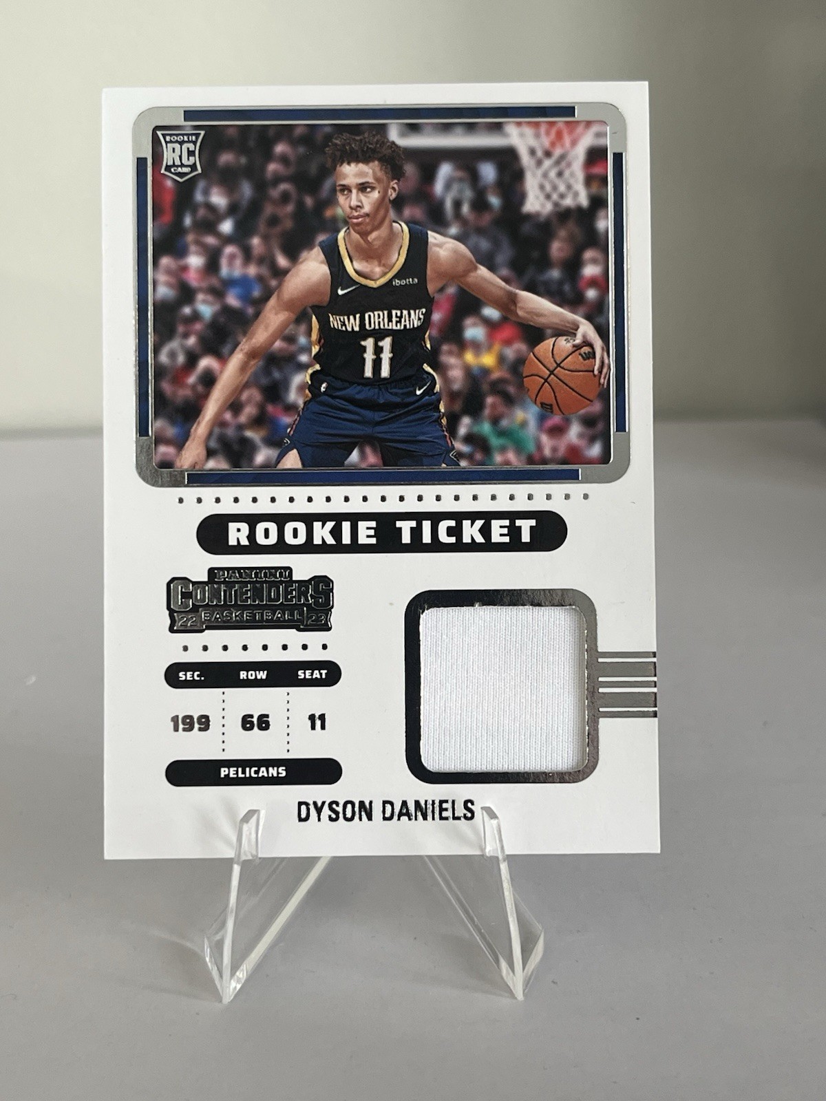 2022-23 Panini Contenders -  Dyson Daniels (RC) Rookie Ticket (Relic!) RTS-DDN